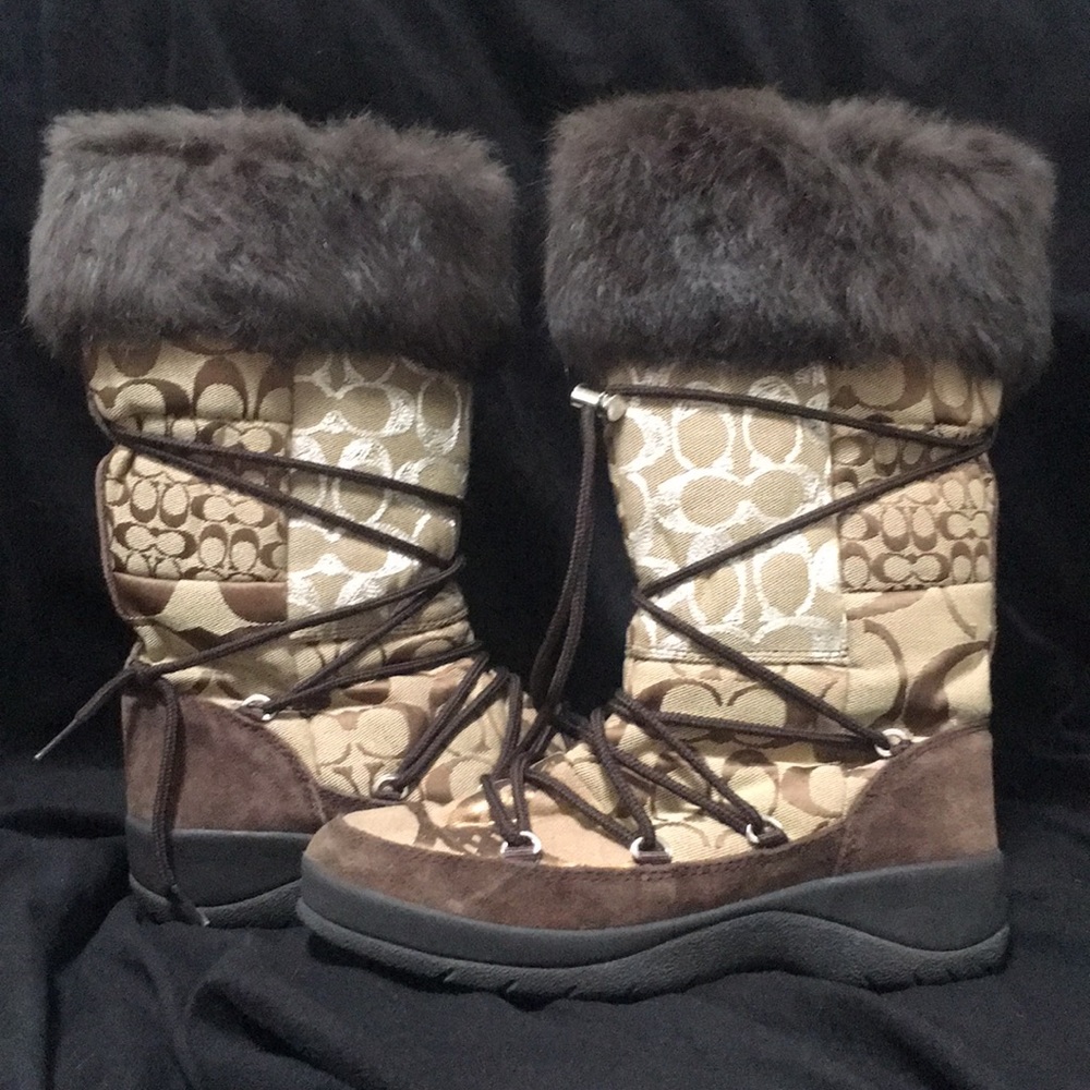 Coach Fur Boots